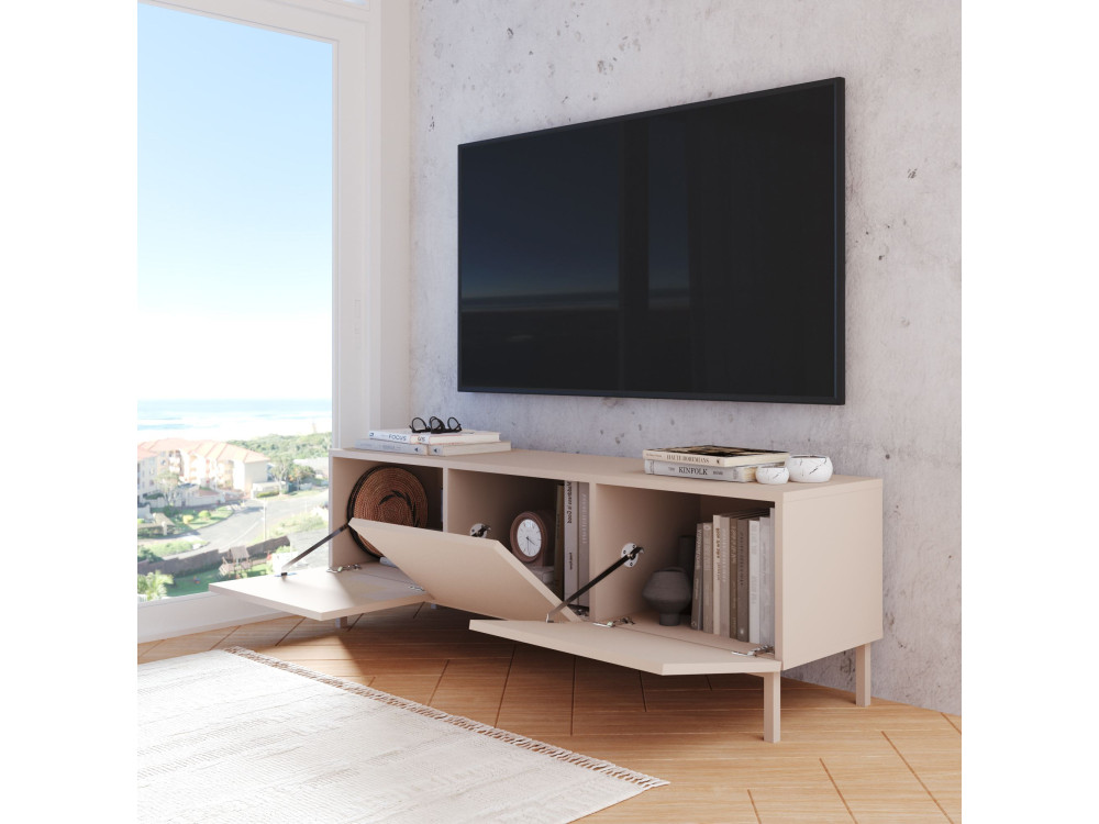 Mobile TV in legno "Coast" - 150 x 37 x 48 cm - Beige