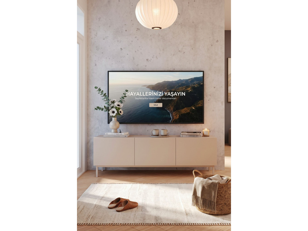 Mobile TV in legno "Coast" - 150 x 37 x 48 cm - Beige