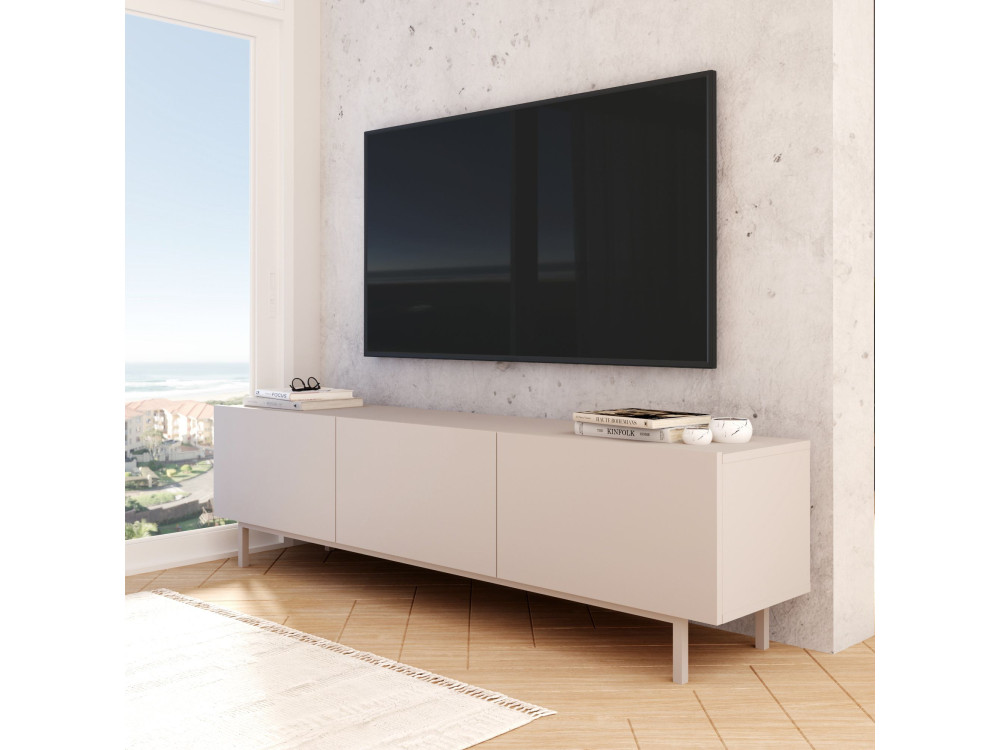 Mobile TV in legno "Coast" - 180 x 37 x 47 cm - Beige