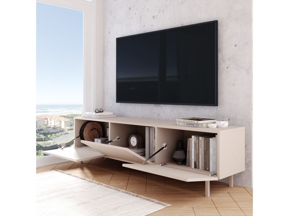 Mobile TV in legno "Coast" - 180 x 37 x 47 cm - Beige