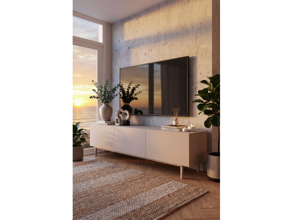 Mobile TV in legno "Coast" - 180 x 37 x 47 cm - Beige