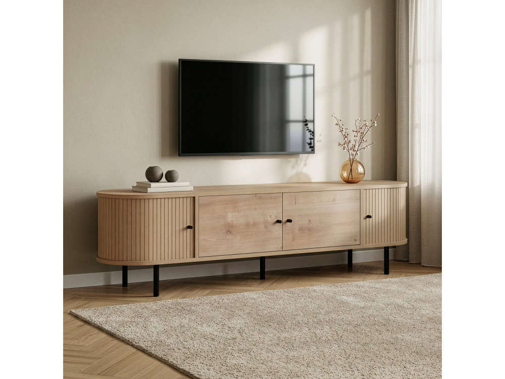 Mobile TV in legno "Gentle" - 180 x 40 x 47 cm - Beige