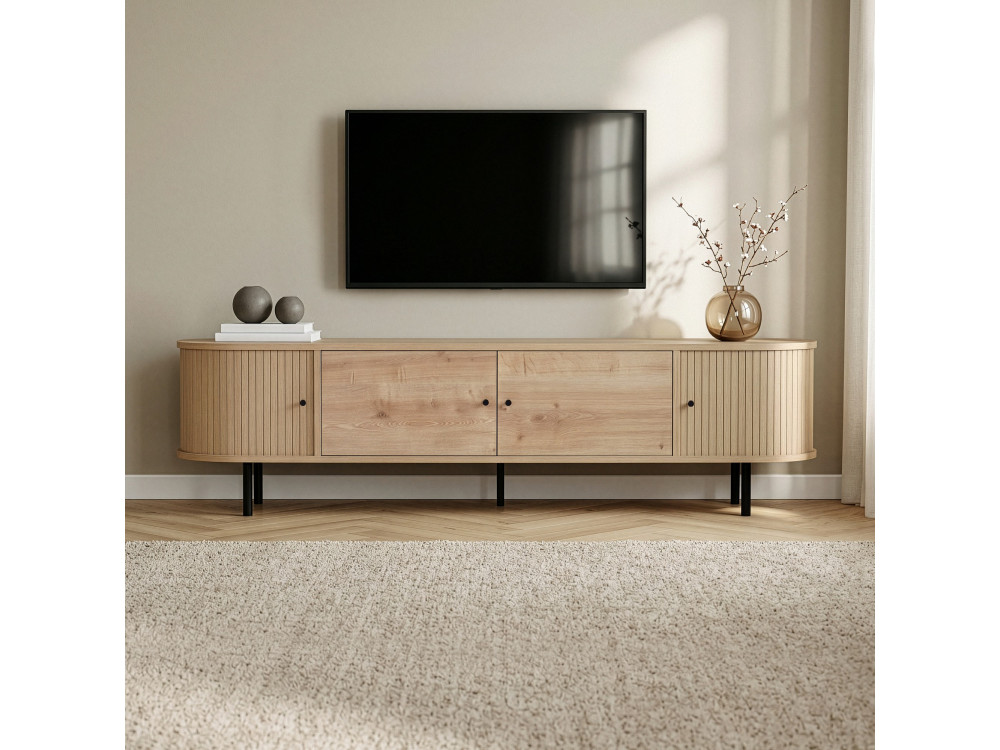 Mobile TV in legno "Gentle" - 180 x 40 x 47 cm - Beige