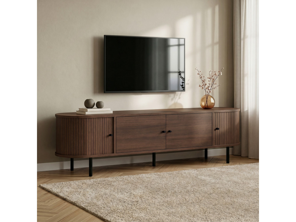 Mobile TV in legno "Gentle" - 180 x 40 x 47 cm - Marrone