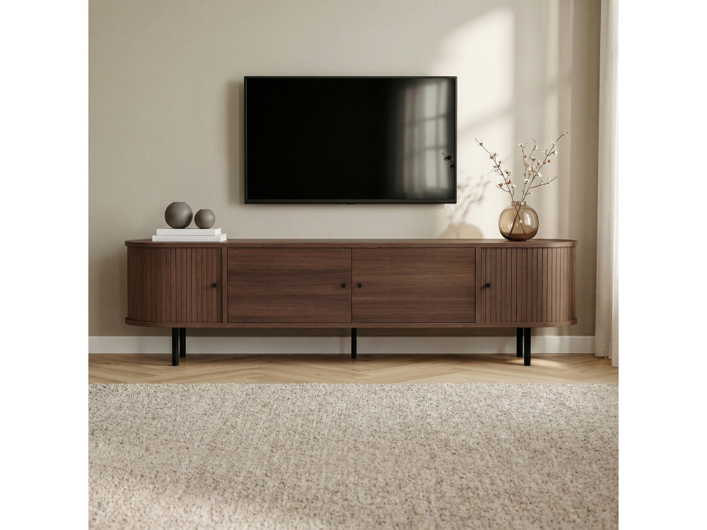 Mobile TV in legno "Gentle" - 180 x 40 x 47 cm - Marrone