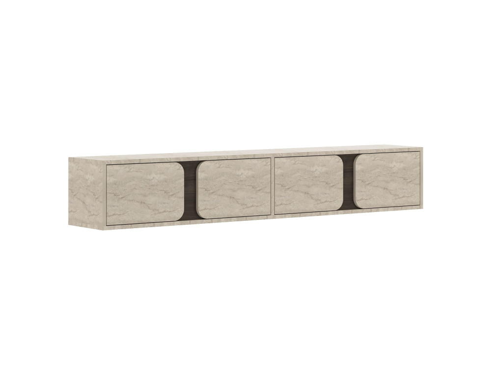 Mobile TV in legno "Helen" - 180 x 30 x 30 cm - Travertino