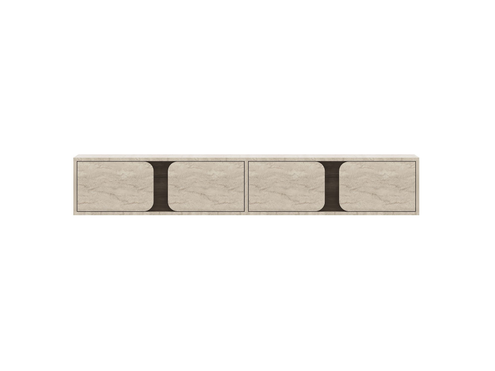 Mobile TV in legno "Helen" - 180 x 30 x 30 cm - Travertino