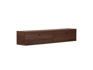 Mobile TV in legno "Linea 140" - 140 x 25 x 25 cm - Noce