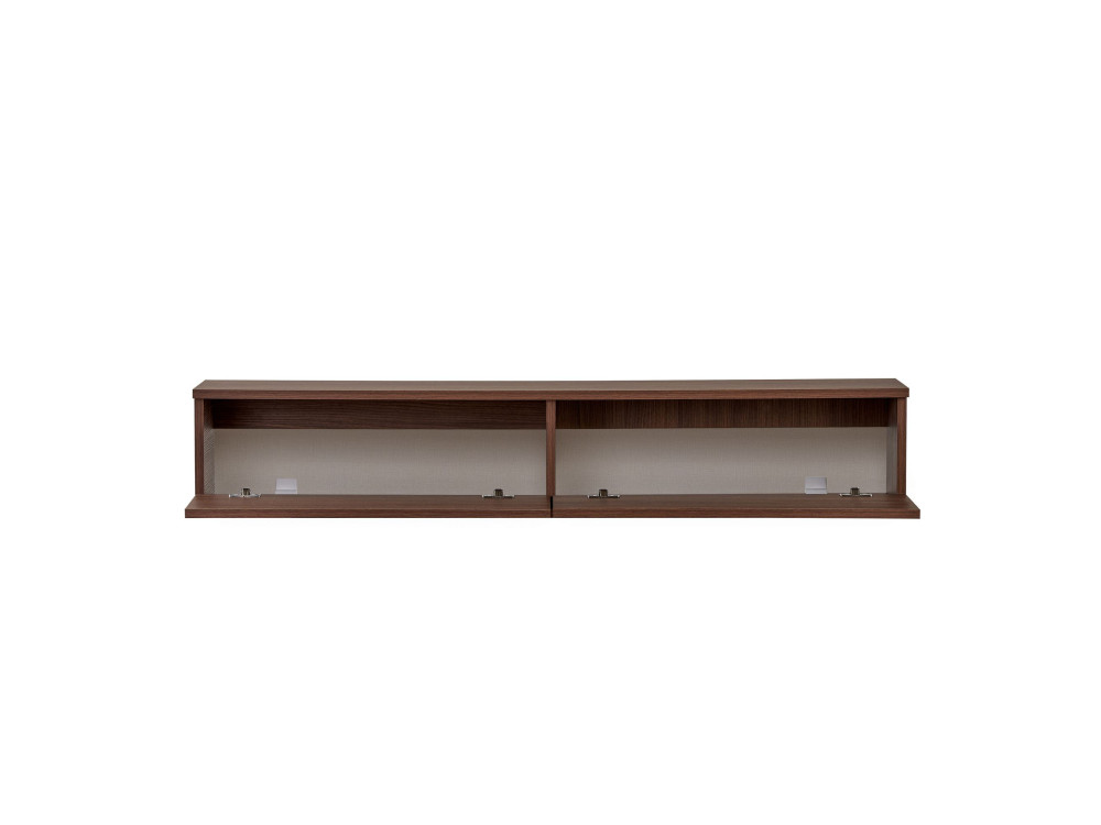 Mobile TV in legno "Linea 140" - 140 x 25 x 25 cm - Noce