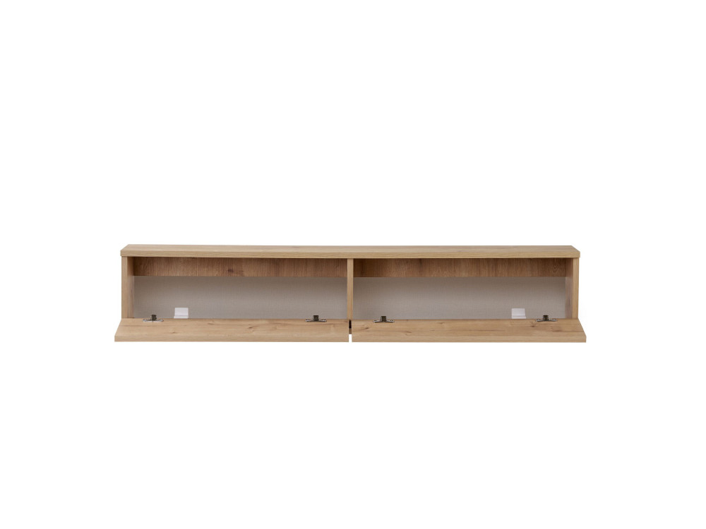 Mobile TV in legno "Linea 140" - 140 x 25 x 25 cm - Beige