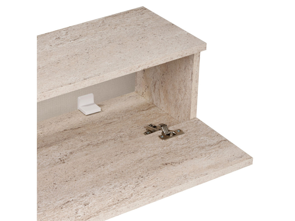 Mobile TV in legno "Linea 140" - 140 x 25 x 25 cm - Travertino