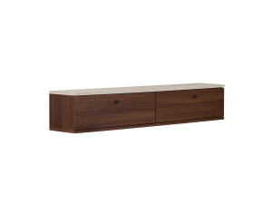 Mobile TV in legno "Ligne 140" - 140 x 25 x 25 cm - Marrone