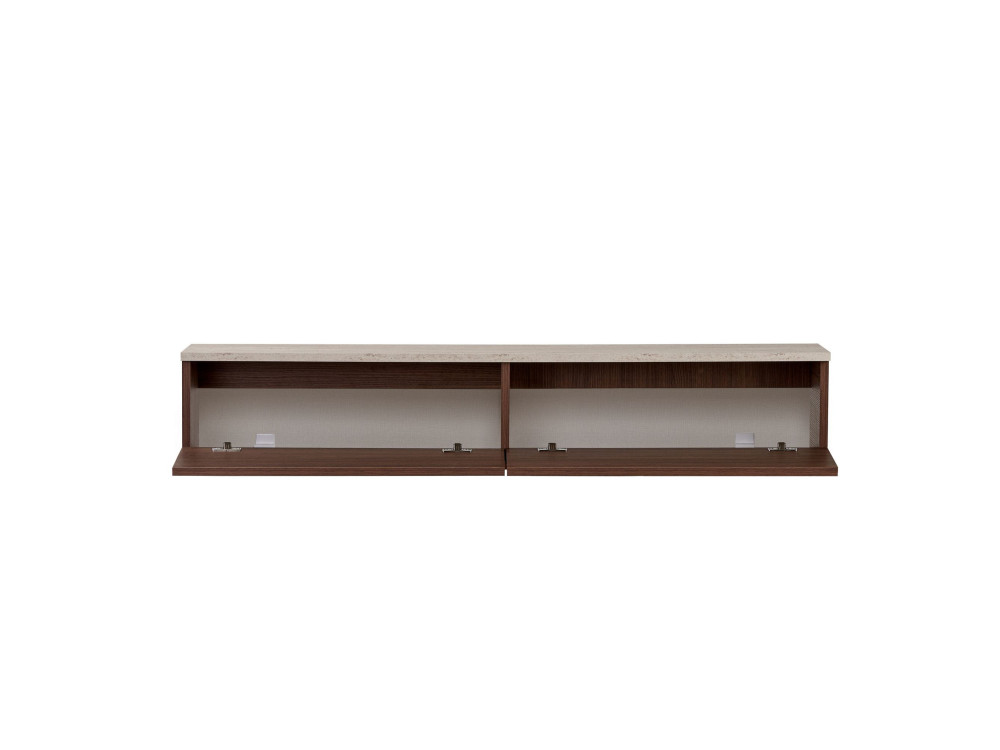 Mobile TV in legno "Ligne 140" - 140 x 25 x 25 cm - Marrone