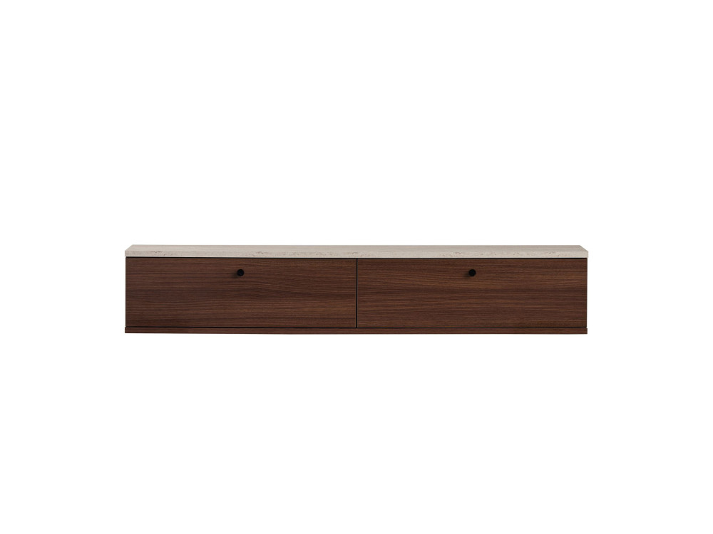 Mobile TV in legno "Ligne 140" - 140 x 25 x 25 cm - Marrone