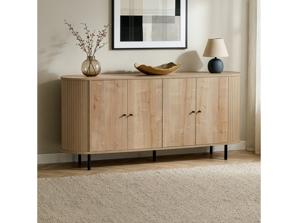 Consolle in legno "Noble" - 180 x 40 x 80 cm - Beige