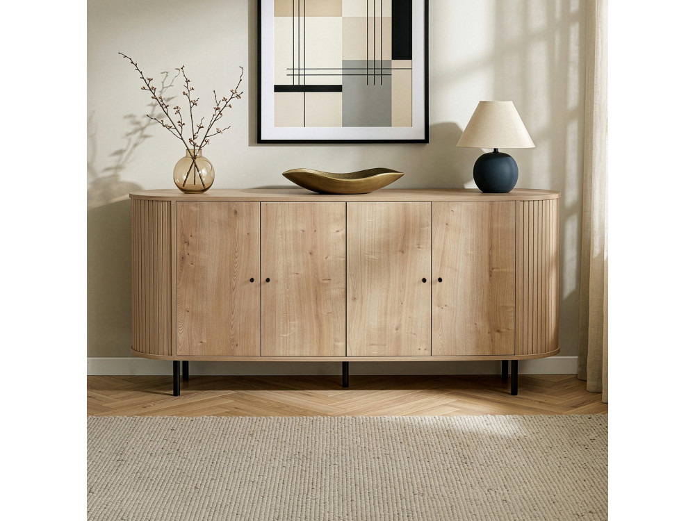 Consolle in legno "Noble" - 180 x 40 x 80 cm - Beige