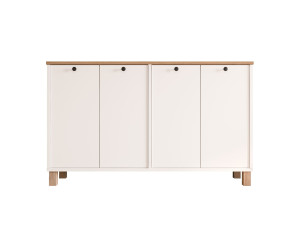 Consolle in legno "Nord" - 120 x 29 x 74 cm - Bianco