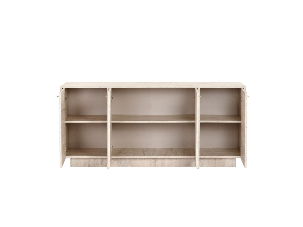 Consolle in legno "Varen" - 180 x 45 x 82 cm - Travertino