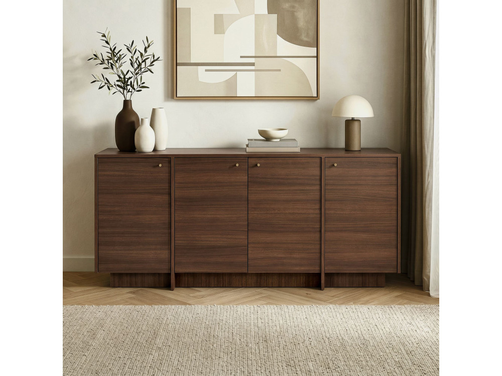 Consolle in legno "Varen" - 180 x 45 x 82 cm - Noce