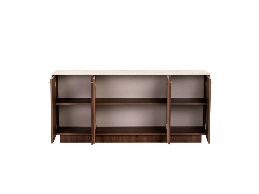 Consolle in legno "Varen" - 180 x 45 x 82 cm - Marrone