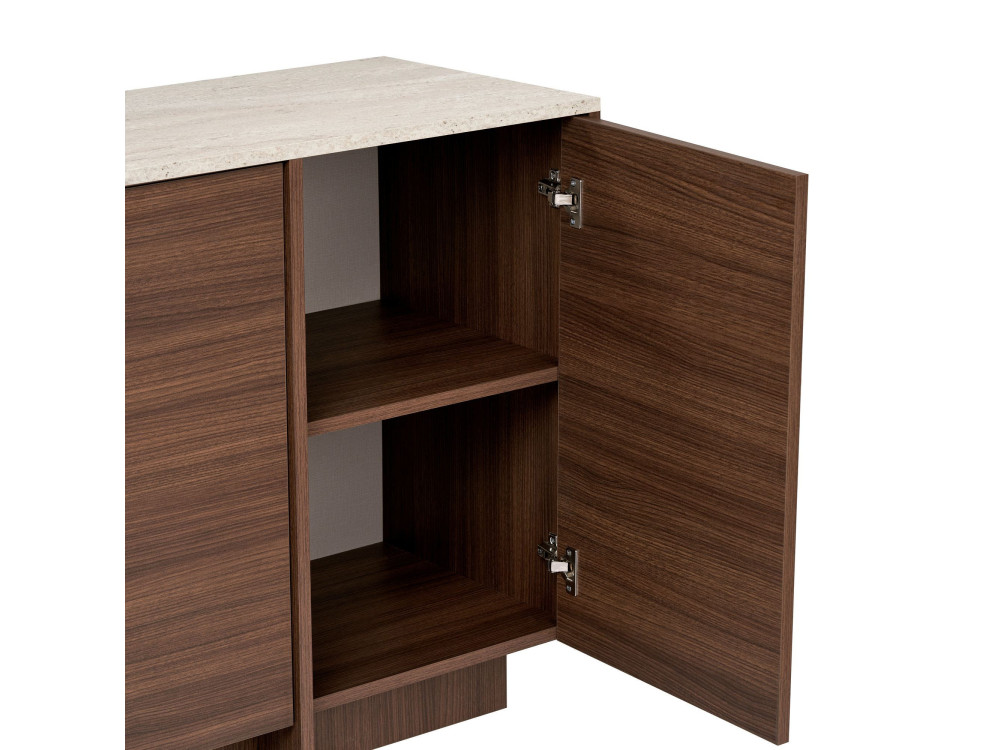 Consolle in legno "Varen" - 180 x 45 x 82 cm - Marrone