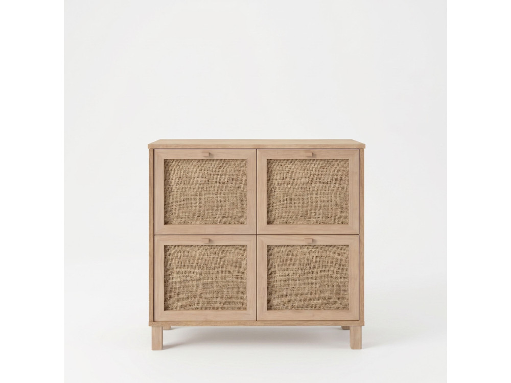 Scarpiere in legno "Dune" - 90 x 35 x 85 cm - Rovere