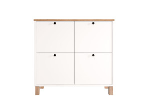 Scarpiere in legno "Nord" - 90 x 35 x 85 cm - Bianco