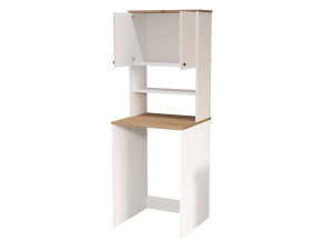 Mobile per lavatrice in legno "Nord" - 66 x 60 x 183 cm - Bianco