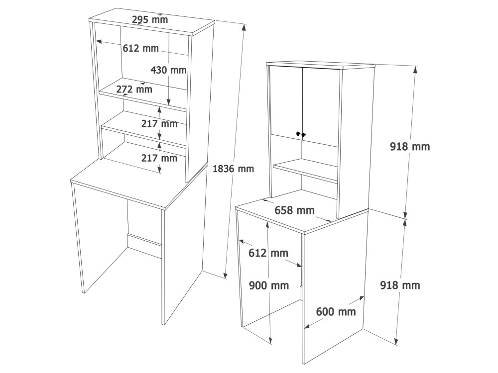 Mobile per lavatrice in legno "Nord" - 66 x 60 x 183 cm - Bianco