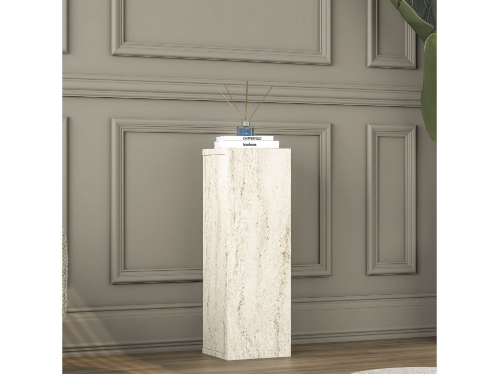 Tavolino in legno "AD108" - 20 x 18 x 60 cm - Travertino