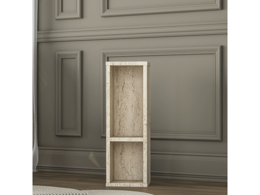 Tavolino in legno "AD108" - 20 x 18 x 60 cm - Travertino