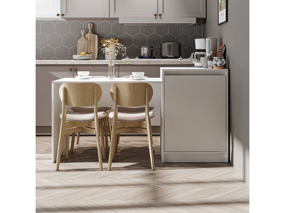 Tavolo da cucina in legno "2784" - 160 x 60 x 85 cm - Bianco