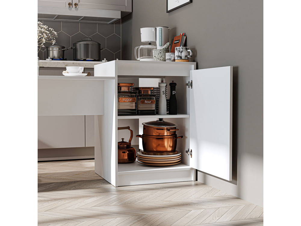 Tavolo da cucina in legno "2784" - 160 x 60 x 85 cm - Bianco