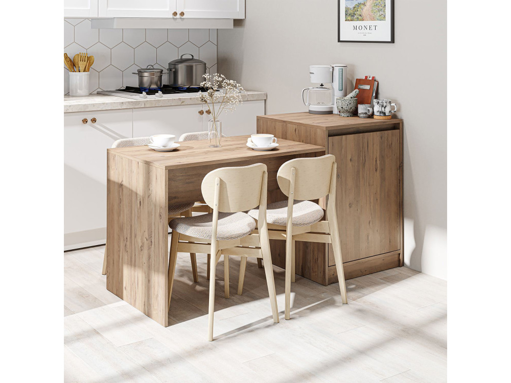 Tavolo da cucina in legno "2785" - 160 x 60 x 85 cm - Pino dell'Atlantico