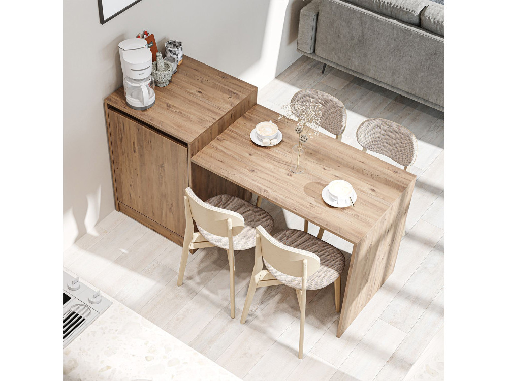 Tavolo da cucina in legno "2785" - 160 x 60 x 85 cm - Pino dell'Atlantico