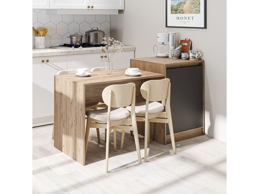 Tavolo da cucina in legno "2787" - 160 x 60 x 85 cm - Pino dell'Atlantico