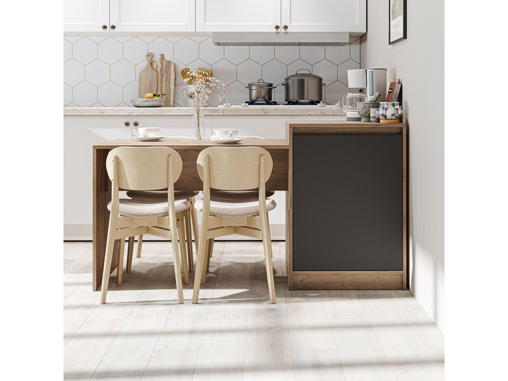 Tavolo da cucina in legno "2787" - 160 x 60 x 85 cm - Pino dell'Atlantico