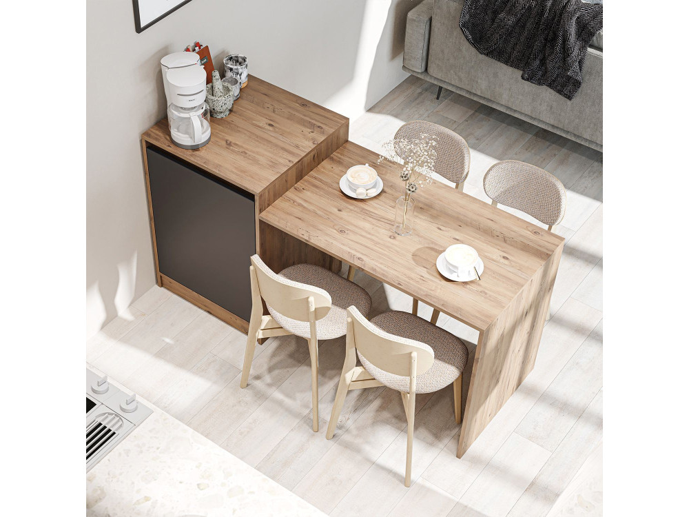 Tavolo da cucina in legno "2787" - 160 x 60 x 85 cm - Pino dell'Atlantico
