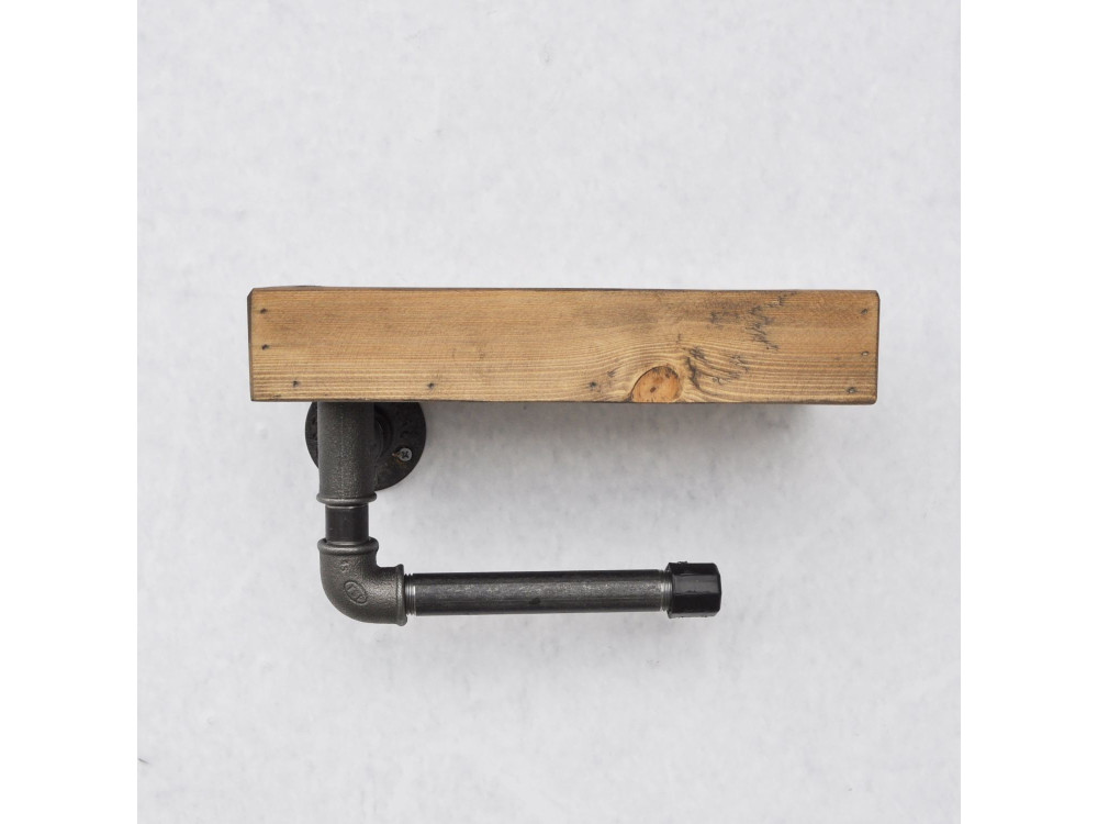 Ripiano in legno per tubi "Boruraf117" - 28 x 14 x 16 cm - Marrone