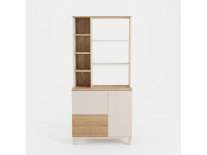 Libreria in legno "Mood" - 85 x 35 x 188 cm - Beige