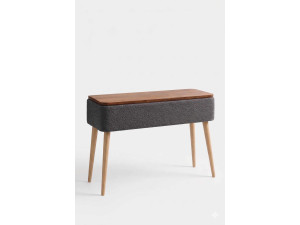 Credenza in legno "Sole" - 90 x 30 x 90 cm - Antracite
