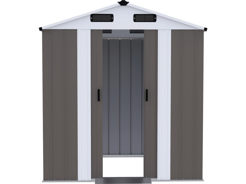 Casetta da giardino in metallo "Dallas II" - 2,17 m² - Colore taupe