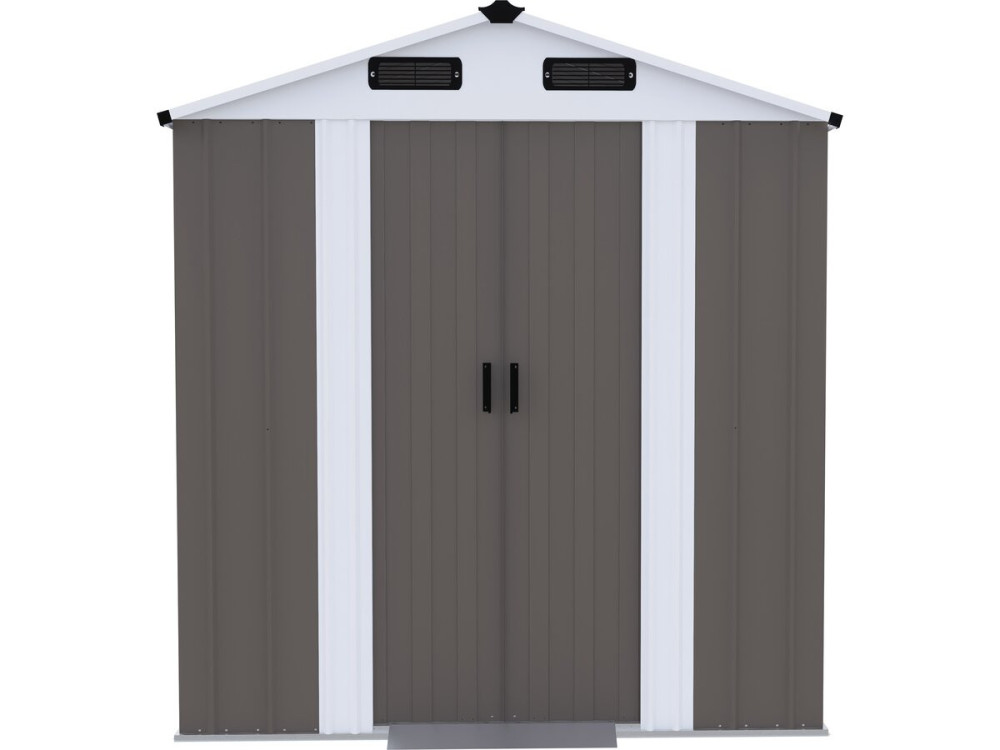Casetta da giardino in metallo "Dallas II" - 2,17 m² - Colore taupe