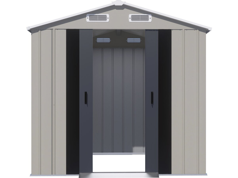 Casetta da giardino in metallo "Nebraska" - 4,12 m² - Grigio