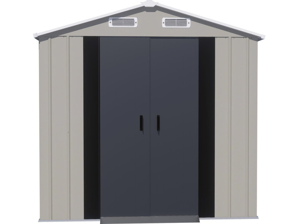 Casetta da giardino in metallo "Nebraska" - 4,12 m² - Grigio