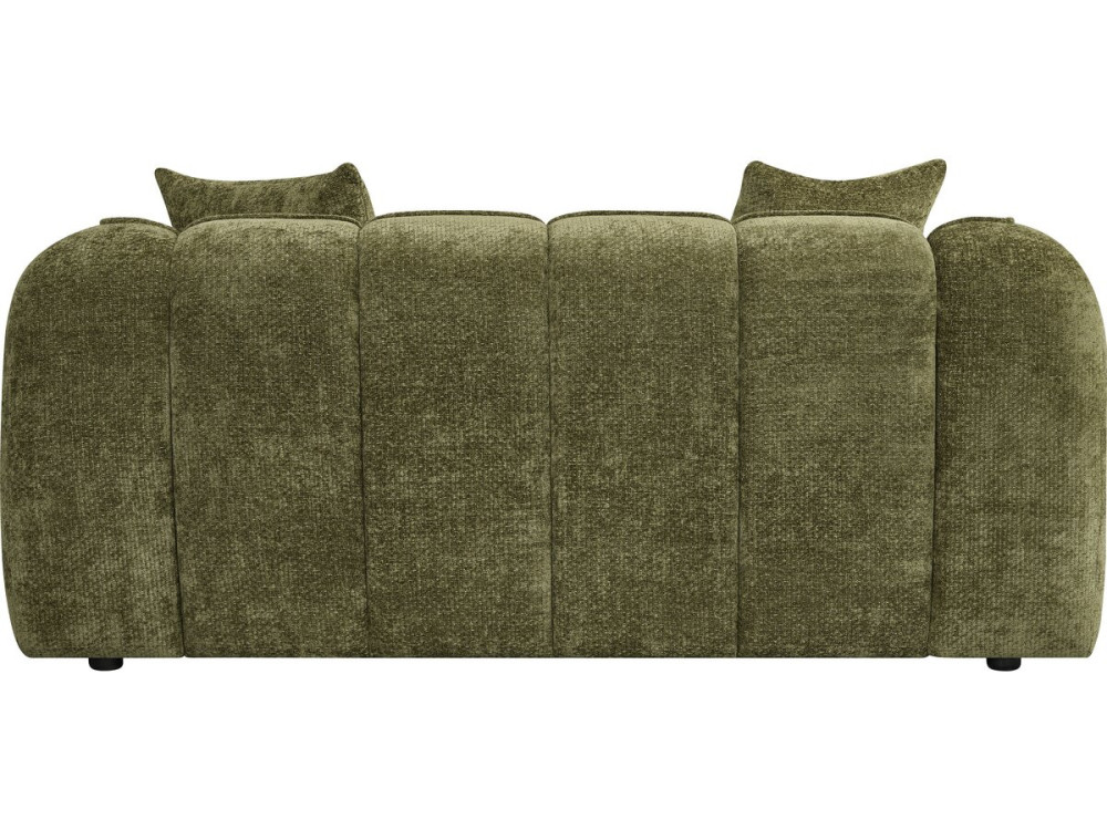 Divano lineare in stile "bubble" in tessuto "Wagram" - 2 posti - Verde