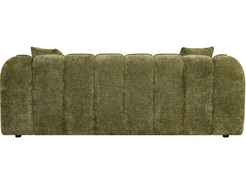 Divano lineare in stile "bubble" in tessuto "Wagram" - 3 posti - Verde