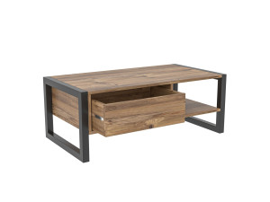 Tavolino in legno "Haldizen" - 105 x 55 x 40 cm - Marrone