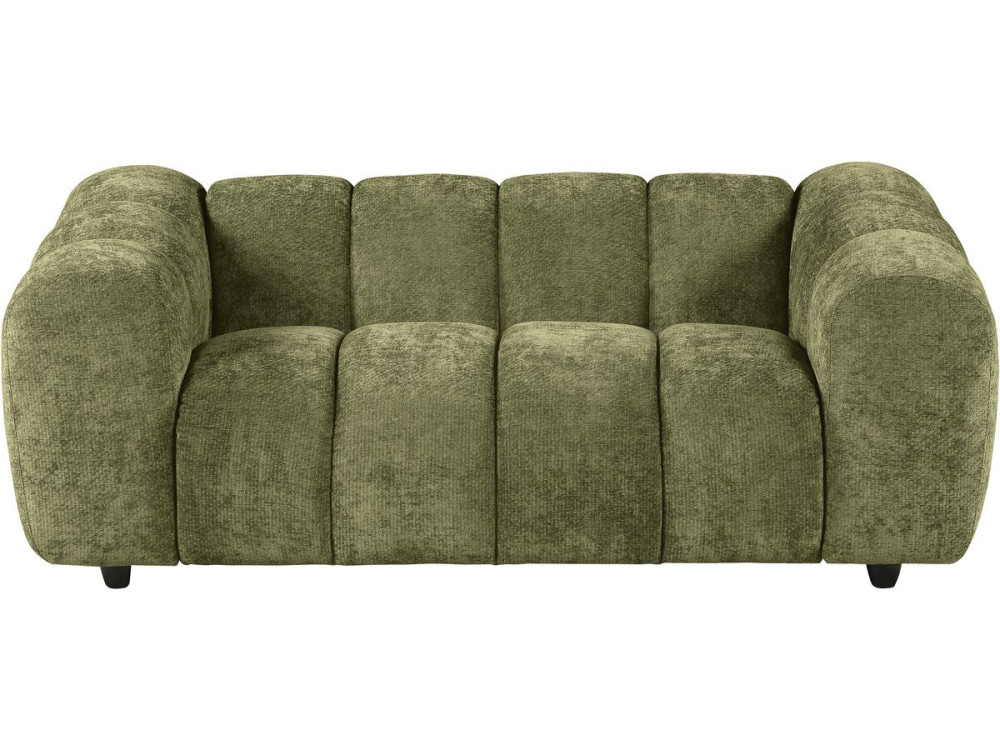 Divano lineare in stile "bubble" in tessuto "Courcelles" - 2 posti - Verde