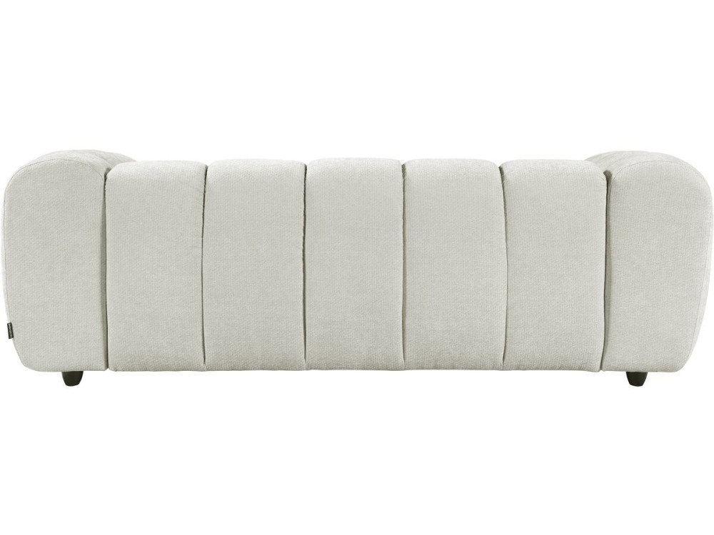 Divano lineare in stile "bubble" in tessuto "Courcelles" - 3 posti - Beige